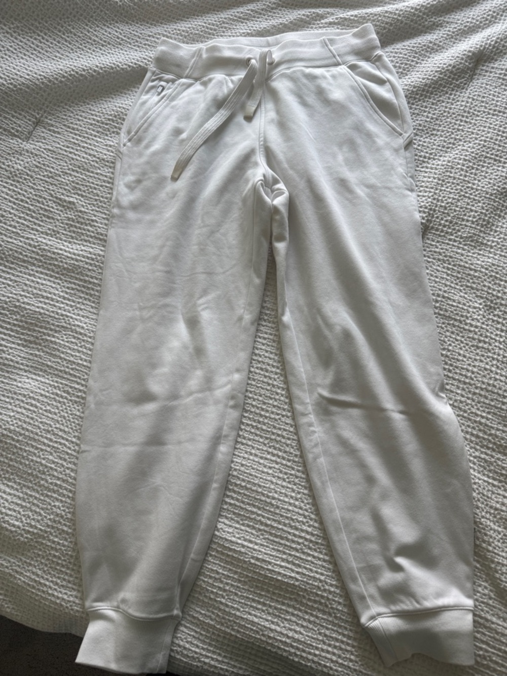 Athleta women White Drawstring Joggers